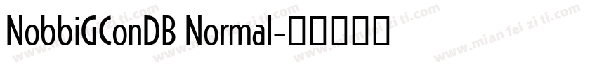 NobbiGConDB Normal字体转换